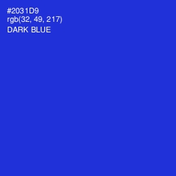 #2031D9 - Dark Blue Color Image